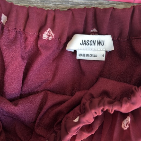 JASON WU Pleated Polka-Dot Midi Skirt 4 - Picture 6 of 11